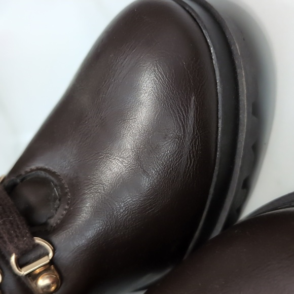 JustFab Deep Brown High Heeled Boots - Picture 6 of 7